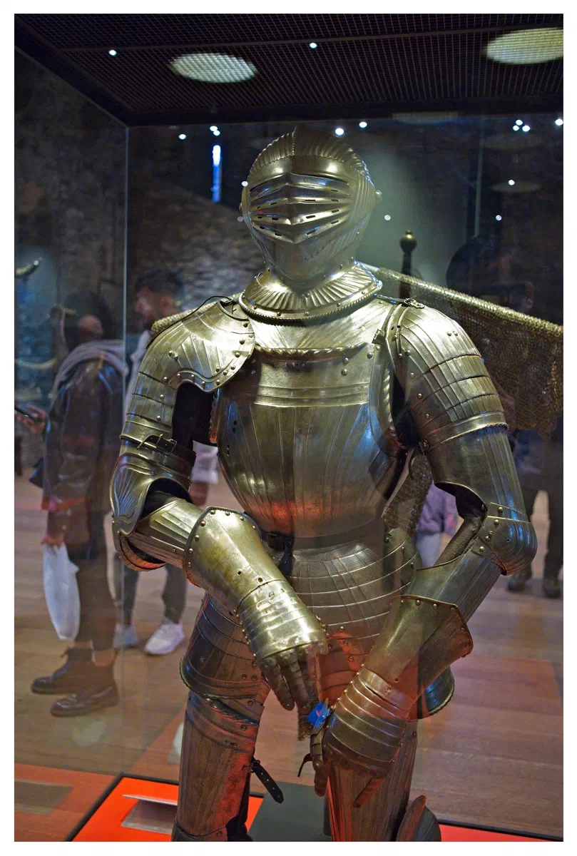 Gravensteen's collection runs from armour and weapons to a rather grim room of torture instruments.